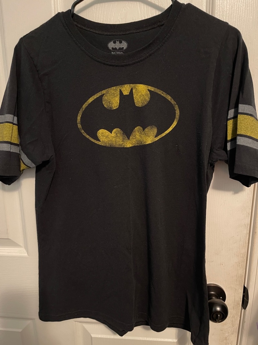 Batman Black Tee with Yellow Logo